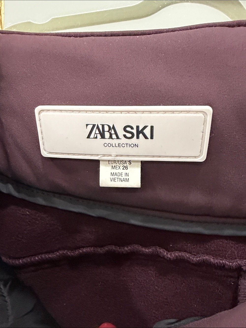 NWT Zara Plum Ski Pants - Picture 3 of 11